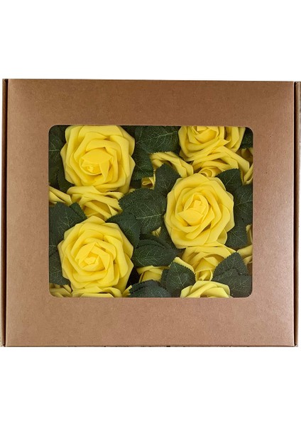 25 Adet Yapay Gül Köpüğü Sarı (Yurt Dışından) fırsatları