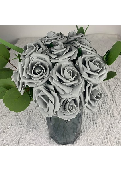 25 Adet Yapay Gül Köpüğü Gri (Yurt Dışından) modelleri