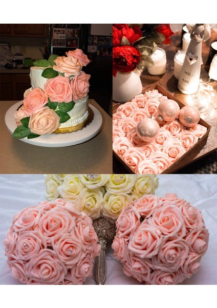 25 Adet Yapay Gül Köpüğü Etli Pembe (Yurt Dışından) fiyatları