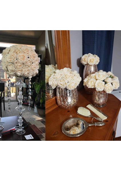 25 Adet Yapay Gül Köpüğü Şampanya (Yurt Dışından) indirimleri