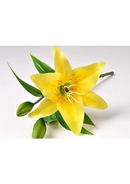 Yapay Çiçekler 5 Adet 5 Tomurcuklu Yapay Zambak Sarı (Yurt Dışından) fiyatları