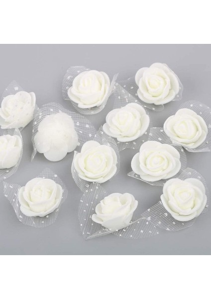 500 Adet Yapay Köpük Çiçek Pe Tomurcukları Sütlü Beyaz (Yurt Dışından)
