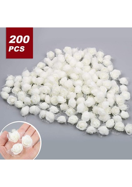 500 Adet Yapay Köpük Çiçek Pe Tomurcukları Sütlü Beyaz (Yurt Dışından) modelleri