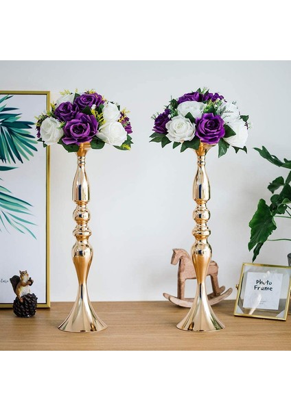 6 Adet Yapay Çiçek, 15 Tabanlı Plastik Gül Başlığı Mor&beyaz (Yurt Dışından) modelleri