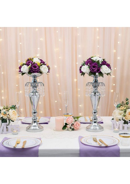 6 Adet Yapay Çiçek, 15 Tabanlı Plastik Gül Başlığı Mor&beyaz (Yurt Dışından) fırsatları