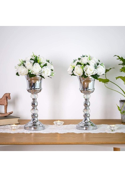 10 Adet Yapay Çiçek, 15 Tabanlı Plastik Gül Başlığı Beyaz (Yurt Dışından) fiyatları