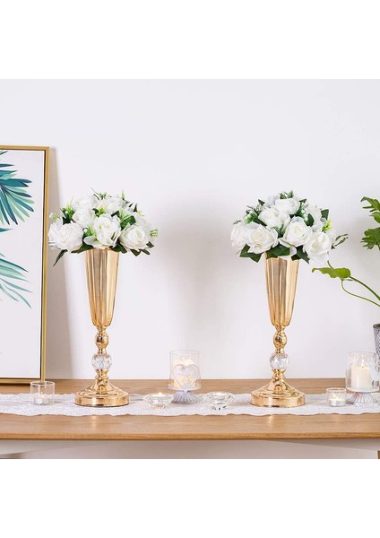 6 Adet Yapay Çiçek, 15 Tabanlı Plastik Gül Başlığı Beyaz (Yurt Dışından) modelleri