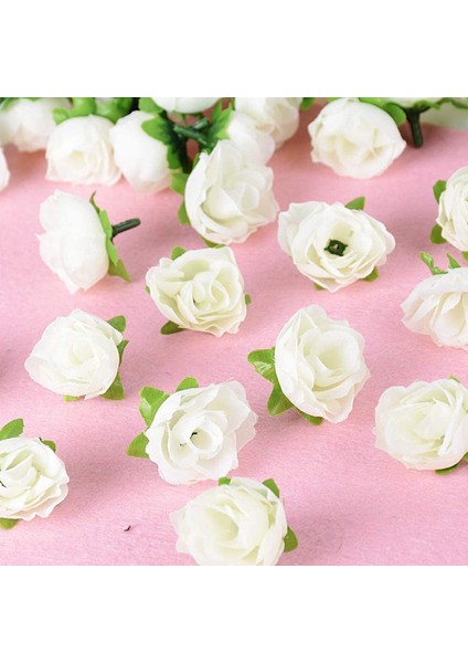 100 Adet 3 Cm'lik Yapay Bitki Gülleri Beyaz (Yurt Dışından) modelleri