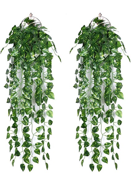Yapay Bitki Sarmaşık Çelenk Asma 2 Adet Dereotu Yeşili (Yurt Dışından)