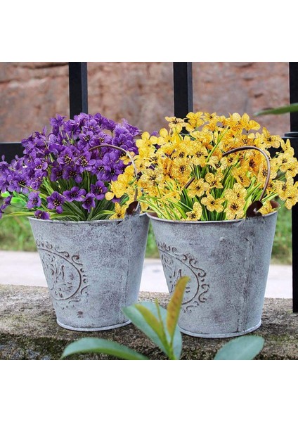 6 Adet Yapay Dekoratif Plastik Çiçek Mor (Yurt Dışından) fiyatları