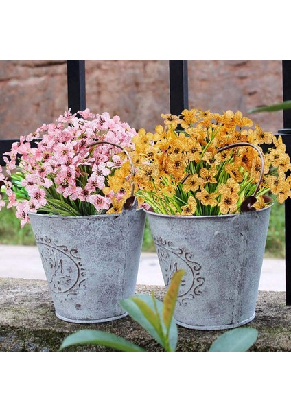 6 Adet Yapay Dekoratif Plastik Çiçek Sarı (Yurt Dışından) fiyatları