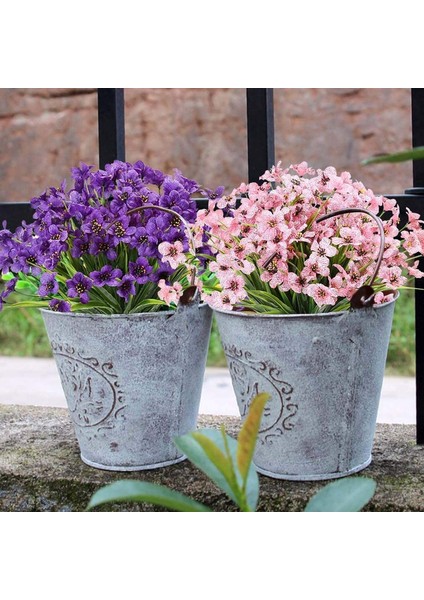 6 Adet Yapay Dekoratif Plastik Çiçek Pembe (Yurt Dışından) fiyatları