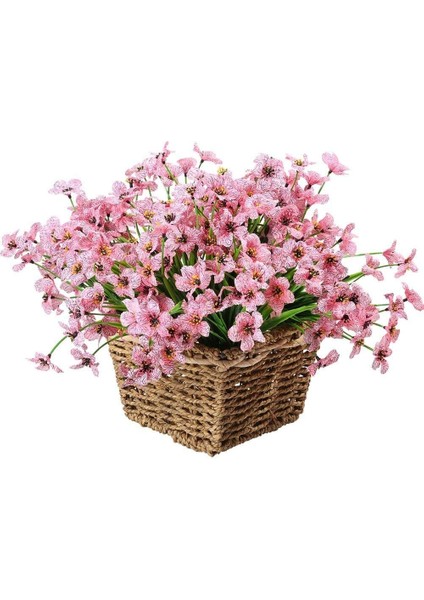 6 Adet Yapay Dekoratif Plastik Çiçek Pembe (Yurt Dışından) modelleri