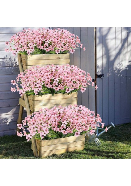 6 Adet Yapay Dekoratif Plastik Çiçek Pembe (Yurt Dışından) fırsatları