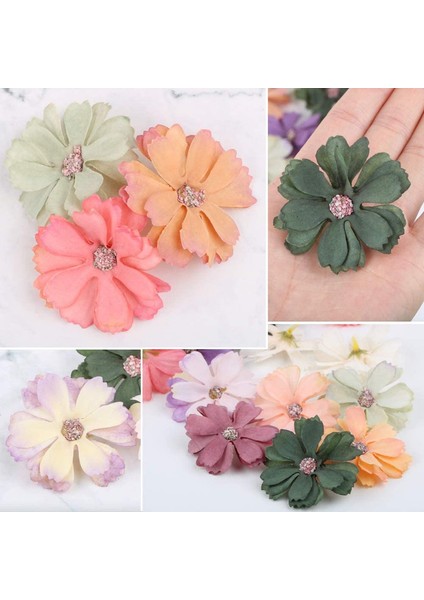 50 Adet Çok Renkli El Yapımı Yapay Papatya Başlı Mini Çiçek (Yurt Dışından) fırsatları