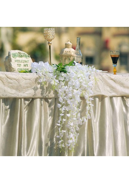 Yapay Morsalkım Asma Çelenk Asılı Çiçekler, 6'lı Beyaz Paket (Yurt Dışından) fırsatları