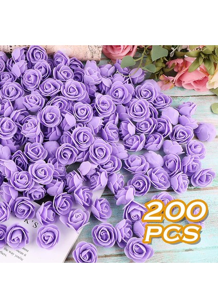 200 Yapay Köpük Çiçek Topu Mor 3.5cm (Yurt Dışından) modelleri