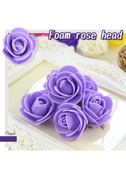 200 Yapay Köpük Çiçek Topu Mor 3.5cm (Yurt Dışından) fırsatları