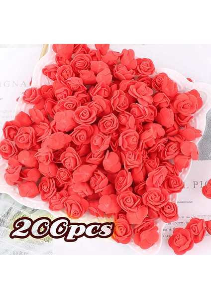 200 Yapay Köpük Çiçek Topu Kırmızı 3.5cm (Yurt Dışından) modelleri