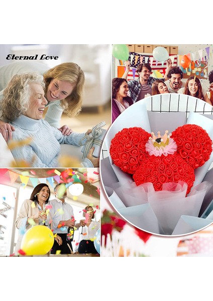 200 Yapay Köpük Çiçek Topu Kırmızı 3.5cm (Yurt Dışından) fırsatları