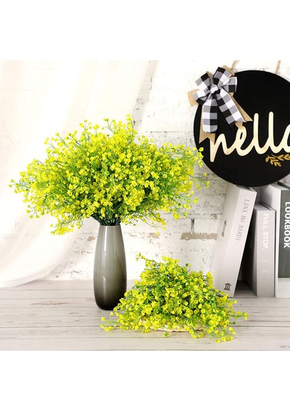 12 Set Yapay Çalı Bitki Çiçeği Sarı (Yurt Dışından) modelleri