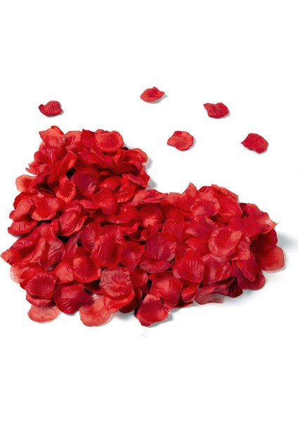 600 Adet Ipek Yapay Gül Yaprağı Kırmızı (Yurt Dışından)