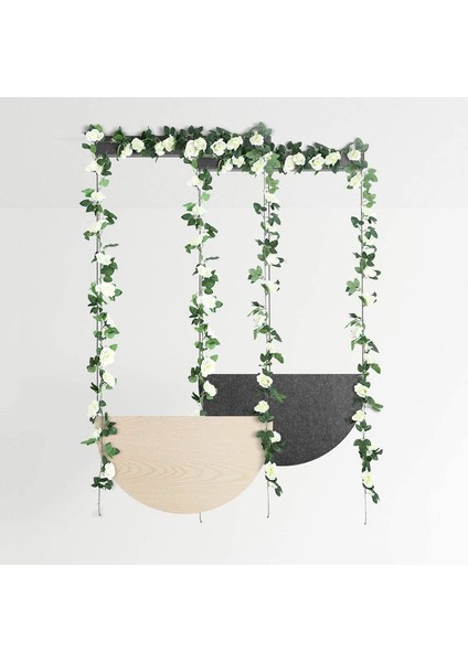 2 Paket 7,2 Fit Yapay Pembe Çelenk Asma Sarmaşıkları Beyaz (Yurt Dışından) modelleri