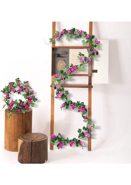2 Paket 7,2 Fit Yapay Pembe Çelenk Asma Sarmaşıklar Mor (Yurt Dışından) indirimleri