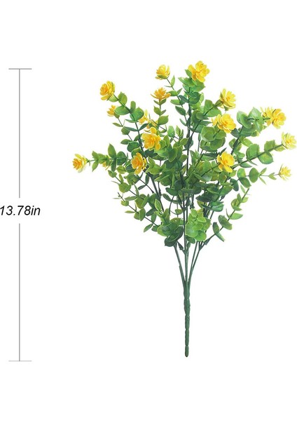 5'li Uv Işınlarına Dalı Yapay Buket Seti Sarı (Yurt Dışından) modelleri