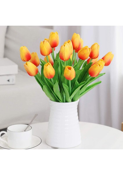10 Yapay Çiçek Lale Turuncu (Yurt Dışından) fiyatları