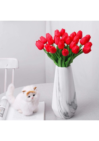 20 Yapay Çiçek Lale Kırmızı (Yurt Dışından) modelleri