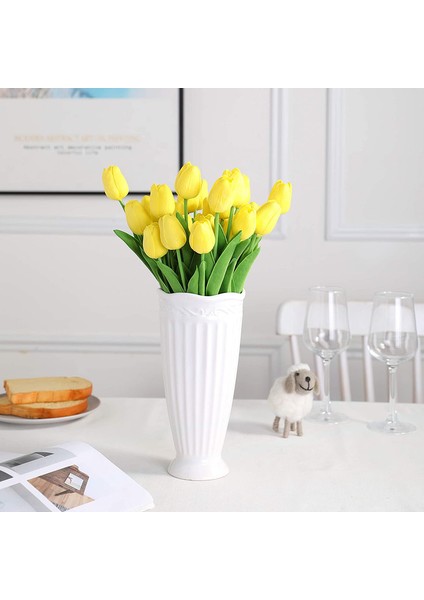 10 Yapay Çiçek Lale Sarı (Yurt Dışından) indirimleri