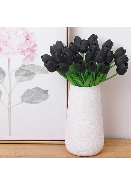 10 Adet Yapay Çiçek Lale Siyah (Yurt Dışından) indirimleri