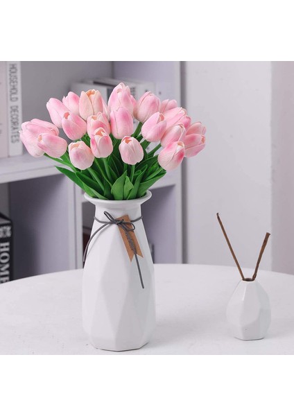 10 Adet Yapay Çiçek Lale Pembe Etli (Yurt Dışından) fiyatları