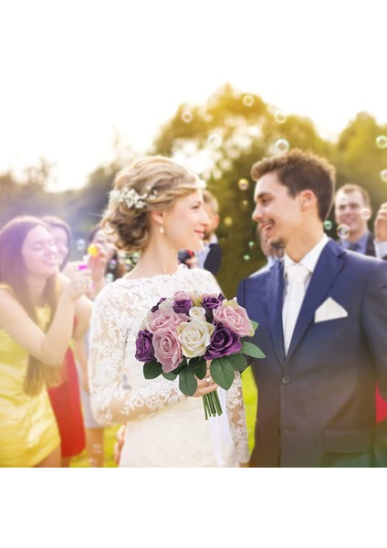 2 x 18 Baş Yapay Gül Buketi （eternity） (Yurt Dışından) fırsatları