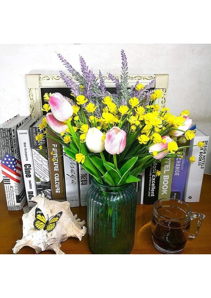 4'lü Uv Işınlarına Dalı Asma Yapay Çiçek Paketi Turuncu (Yurt Dışından) indirimleri