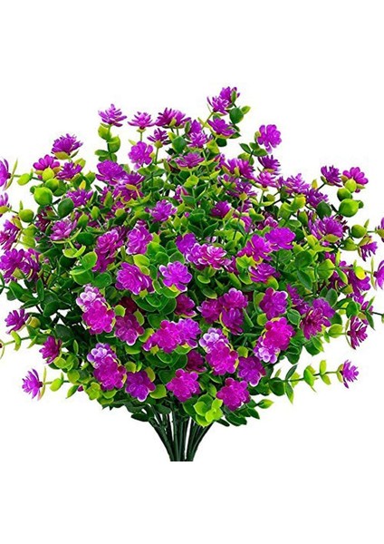 4'lü Uv Işınlarına Dalı Asma Yapay Çiçek Paketi Lotus (Yurt Dışından)