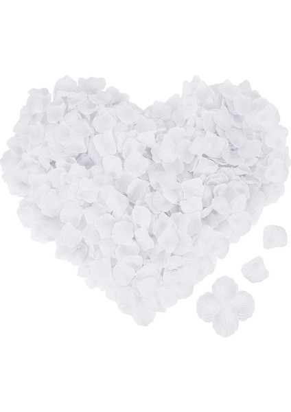 4000PCS Kırmızı Ipek Gül Yaprakları Beyaz (Yurt Dışından)