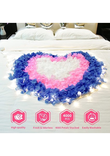 4000PCS Kırmızı Ipek Gül Yaprakları Beyaz (Yurt Dışından) fiyatları