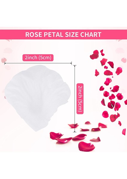 4000PCS Kırmızı Ipek Gül Yaprakları Beyaz (Yurt Dışından) fırsatları