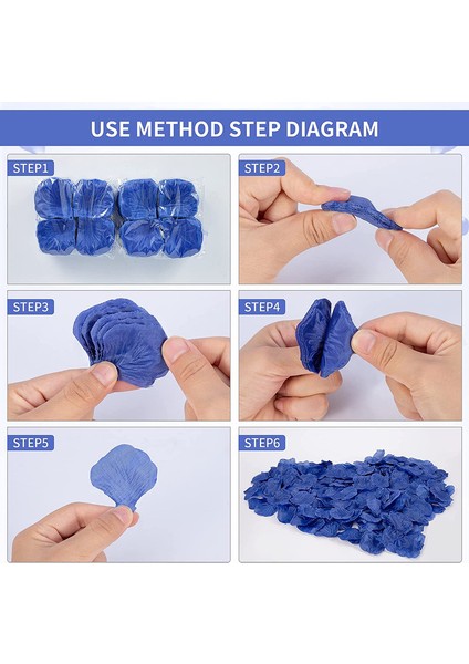 4000PCS Kırmızı Ipek Gül Yaprakları Açık Mavi (Yurt Dışından) fiyatları