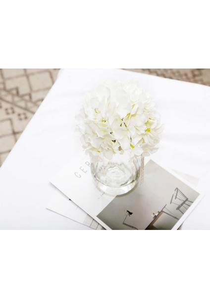 12 Adet Saplı Yapay Ortanca Beyaz (Yurt Dışından) modelleri