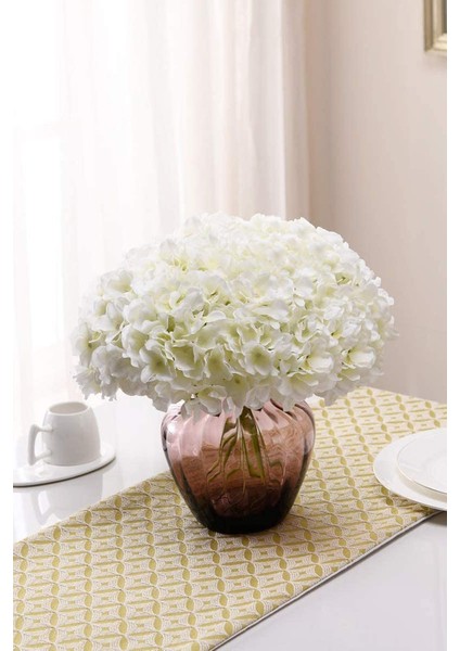 12 Adet Saplı Yapay Ortanca Beyaz (Yurt Dışından) fırsatları