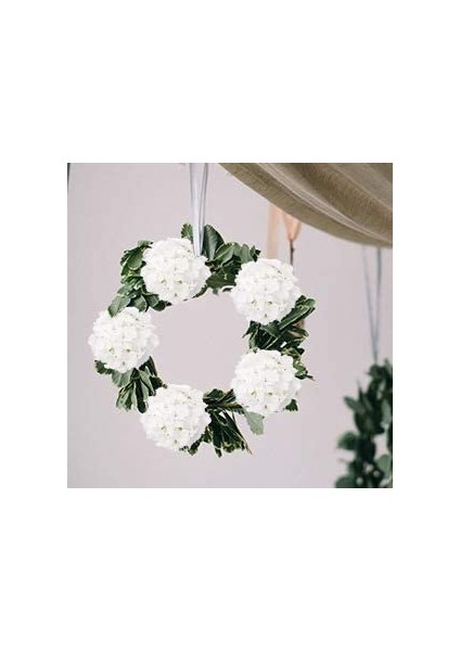 12 Adet Saplı Yapay Ortanca Beyaz (Yurt Dışından) indirimleri