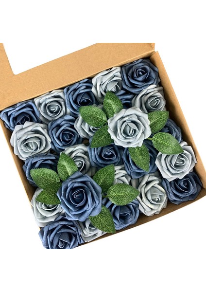 25 Adet Yapay Gül Saplı Köpük Güller (Yurt Dışından)