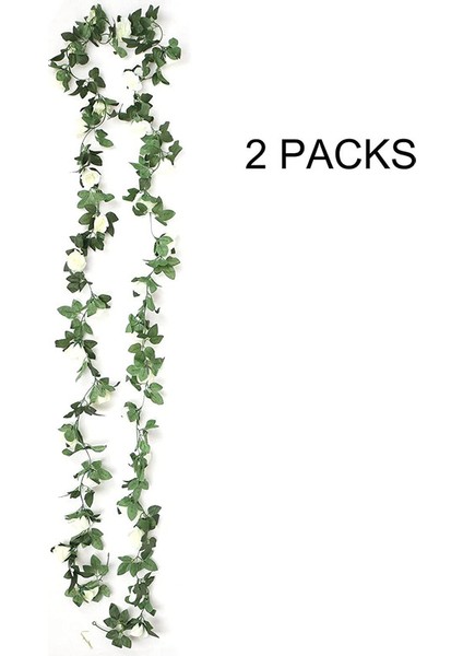 4 x 220 cm Yapay Gül Sarmaşığı Asma Çelenk 16 Beyaz Gül (Yurt Dışından) fiyatları