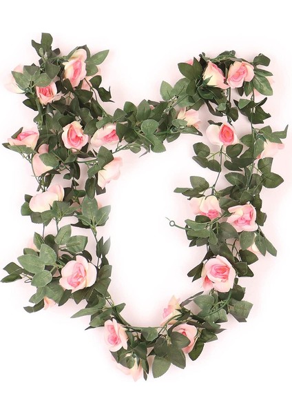 4 x 220 cm Yapay Gül Sarmaşığı Asma Çelenk 16 Gül, Şampanya (Yurt Dışından) fırsatları