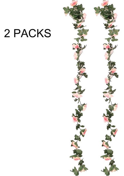 4 x 220 cm Yapay Gül Sarmaşığı Asma Çelenk 16 Gül, Şampanya (Yurt Dışından) indirimleri