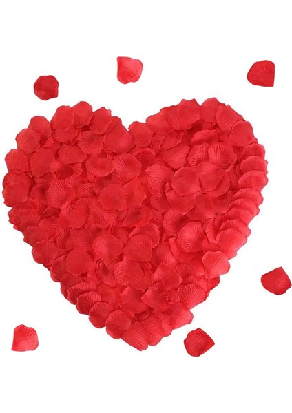 1000 Adet Yapay Gül Yaprakları Büyük Kırmızı (Yurt Dışından)
