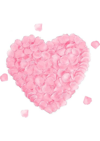1000 Adet Yapay Gül Yaprakları Açık Pembe (Yurt Dışından)